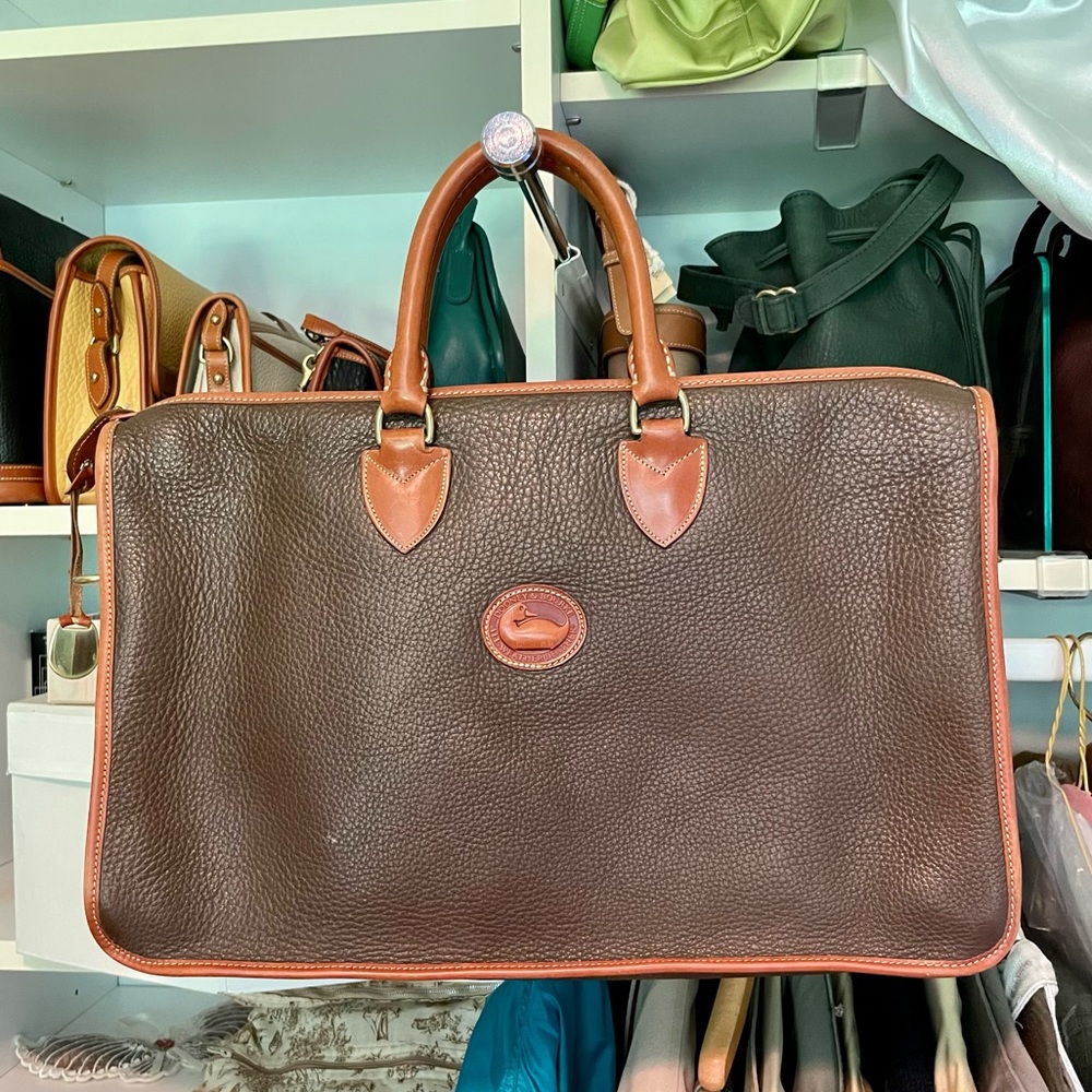 Vintage Dooney & Bourke Briefcase with shoulder strap